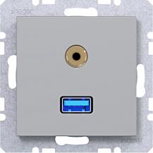 Hager USB/35mm Aud. Std. Ax/Cx titan met lack