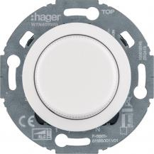 Hager Universal-Drehdimmer mit Zentralstück (R, L, C, LED), Serie 1930/Glas, pw.