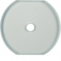Hager Gl.mittelplatte Schalter Serie Glas klar