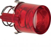 Hager Tasterknopf f Druckt. E10 1930/Glas rot