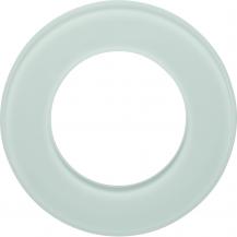 Hager Glasrahmen 1-fach, Serie Glas, polarweiß
