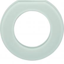 Hager Glasendrahmen 1-fach, Serie Glas, polarweiß