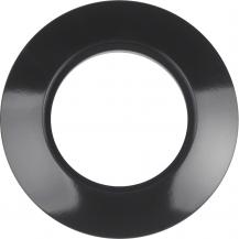 Hager Abdeckrahmen, Aufputz, 1-fach, Serie 1930, IP20, schwarz glänzend