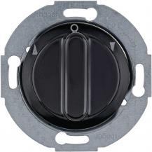Hager Jal-Drehsch 2p Z-St 1930/Glas schwarz