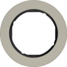 Hager Rahmen 1fach R.Classic E-Stahl schw