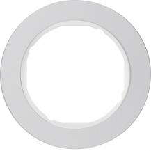 Hager Rahmen 1fach R.Classic Alu pw