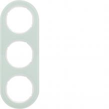 Hager Rahmen 3fach R.Classic Glas pw