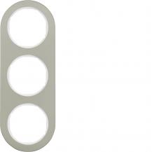 Hager Rahmen 3fach R.Classic E-Stahl pw