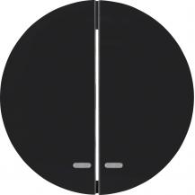 Hager Wippen m klarer Linse R.Cl schwarz