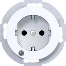 Hager Steckdose SCHUKO LED erh BS R.Cl pw
