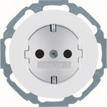 Hager Steckdose SCHUKO erh BS R.classic pw glä
