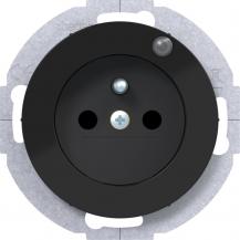 Hager Steckdose m SK-Stift LED R.Cl sw