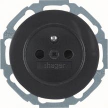 Hager Steckdose m SK-Stift erh BS R.Classic sw