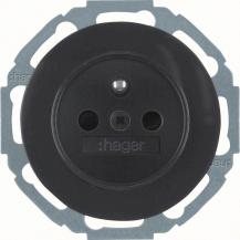 Hager Steckdose m SK-Stift erh BS R.Classic sw