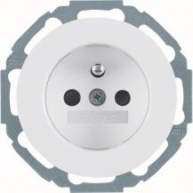 Hager Steckdose m SK-Stift erh BS R.Classic pw