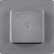 Hager Schutzhaube für SCHUKO und Schalter grau