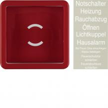 Hager Z-st. m.G.scheibe u. Folie WGUP IP44 rot