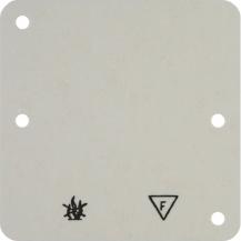 Hager Bodenplatte für AP-Rahmen 1fach 82x82mm