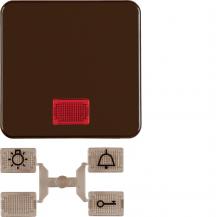 Hager Wippe mit 5 Linsen WG UP IP44 braun