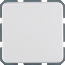 Hager Steckdose SCHUKO mit Klappdeckel, Unterputz, IP44, polarweiß glänzend