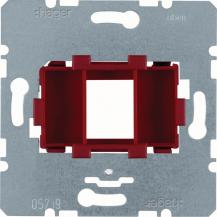 Hager Tragplatte roter Aufnahme 1-fach Modul