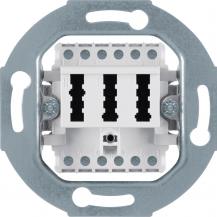 Hager TAE-Anschlussdose 2 X 6/6Nff Modul-Ein