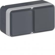 Hager Steckdose SK-S 2f waag e BS KD 4E W.1 gr