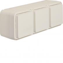 Hager Steckdose SCHUKO 3fach waagerecht W.1 pw