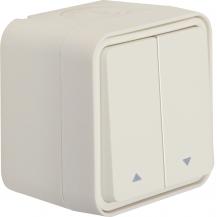 Hager Jalousie-Serienschalter Pfeile AP W.1 pw