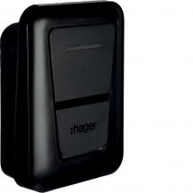 Hager witty one XVR111S 11 kW Wallbox Typ 2S mit RFID-Zugangskontrolle
