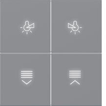 Hager Aufs. KNX Tsens 4f Bel. A.x/C.x tit met