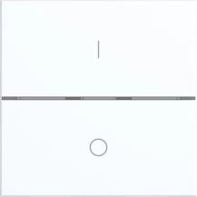 Hager Abdeck. Taster 1f I/O A.x/C.x lweiß matt