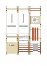 Hager Wa+MeFeld,Univ.N,1050x750x160,DE,100A