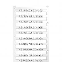 Hager Bezeichnungsstreifen L1,L2,L3,N,PE