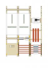 Hager Wa+MeFeld,Univ.N,1050x750x160,DE,100A