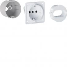 Hager Ausbaupaket,volta,hybrid, Schuko+adapter