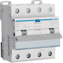 Hager Fehlerstrom-Leitungsschutzschalter, FI/LS-Schalter 4-polig 10kA B-20A 30mA