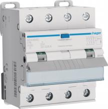 Hager Fehlerstrom-Leitungsschutzschalter, FI/LS-Schalter, 4P 10kA C-16A 30mA Typ
