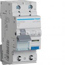 Hager Fehlerstrom-Leitungsschutzschalter, FI/LS-Schalter 1P+N 6kA B-40A 30mA Typ