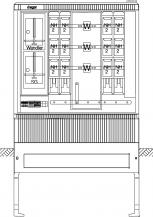 Hager Wa+MeSchrank,universN,<lt/>400A,TN-C Netz