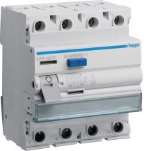 Hager FI-Schalter 4P 6kA 63A 100mA Typ A