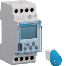 Hager Wochenschaltuhr,1 Wechsler,16A,2 PLE,digital inkl.Bluetooth-Programmiersch