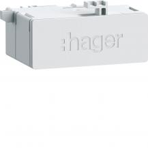 Hager RJ45-Buchse in Patch/Patch 180° für WAN-/LAN-Anwendung, IP20, CAT 6A