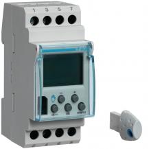 Hager Wochenschaltuhr,1W,16A,2PLE,12/24V,digi.