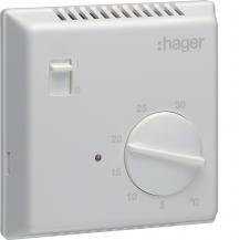 Hager Raumthermostat,Bimetall,Schließer,E/A