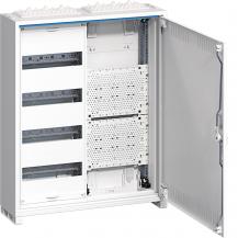 Hager Feldverteiler AP, IP31, SKII, 48 PLE + Mediafeld, geschlitzte Tür, 650x550