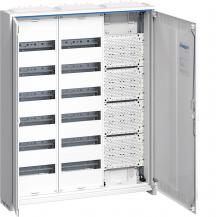 Hager Feldverteiler AP, IP31, SKII, 144PLE + Mediafeld, geschlitze Tür, 950x800x