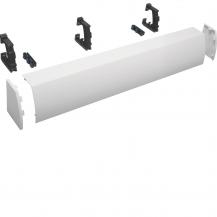 Hager Kabelrangierkanal, 4-feldig, aufsteckbar, H x B x T176 x 1050 x 135mm, rei