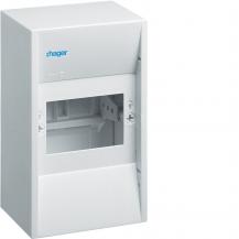 Hager Miniverteiler gamma (Mini-Verteilerkasten), 4 PLE, 1xPE, 1xN, IP30
