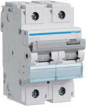 Hager LS-Schalter 2 polig 15kA D-125A 3M